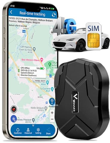 Car Tracker Devices, Zeerkeer 4G GPS Tracker 5000mah Battery Magnetic Waterproof Vehicle Tracker UK & Worldwide Real Time Tracking, Safe Area, Route Memory System and Alarms Car GPS Tracker TK905