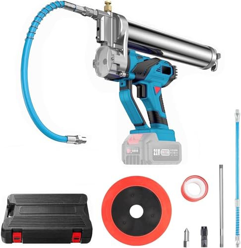 Akku Fettpresse Kompatibel mit Makita 18V Lithium Akku - 10000 PSI Fettpresse Batteriebetrieben Elektrische Fettpresse, 100 cm Schlauch und Schnellverschlusskupplung (Ohne Akku)