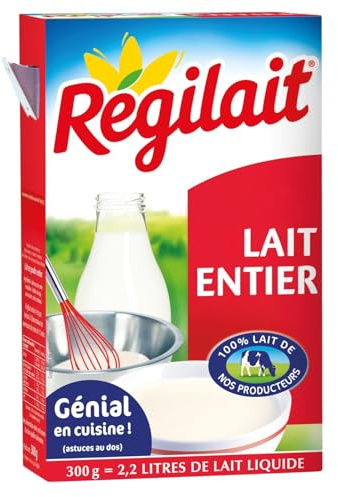 Lait en Poudre Entier REGILAIT - La boite de 300 g Lot De 4 - Par Lot