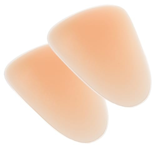 SUPVOX 2pcs Skating Knee Pads Silicone Cushion Protective Pads for Men and Boys and Girls, Skin Color Medium Size, Anti-Collision for Ice Skating and Football Training