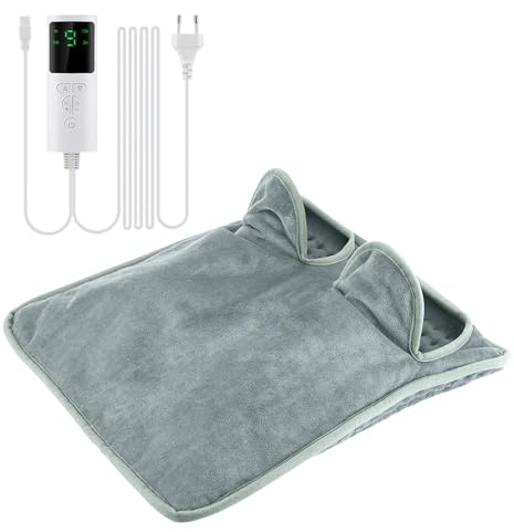 Electric Heated Foot Warmers for Men Women 9 Levels Adjustable Temperature Cozy Fleece Foot Heater Winter Thermal Feet Heating Pad Heat Therapy Socks Boots Shoes