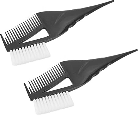 Xiuganpo Applicatore di Spazzole per Tinture per Capelli Pettine Doppio Lato, Piccolo Strumento Leggero per Colorare i Capelli 2 Pezzi per Uso Domestico in Salone, Applicatore di Spazzole per