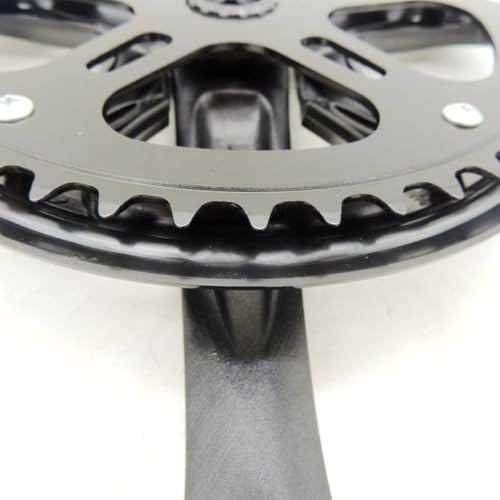 ReachMall Corona pieghevole 48T da 170 mm, guarnitura in lega con foro quadrato, manovella con movimento centrale per biciclette a velocità singola e a cambio variabile