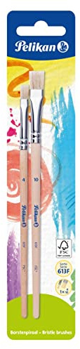Pelikan Borstenpinsel-Set Sorte 613F, Größe 4 und 10, 2 Stück