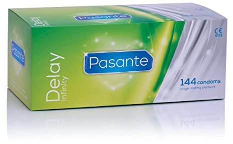 Pasante Infinity (Delay) 12 Kondome mit Lidocain, länger durchhalten, optimale Befriedigung