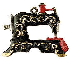 Zinnfigur Nähmaschine