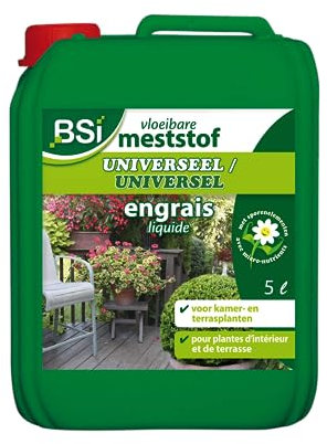 BSI - Engrais - Plantes d'Intérieur Ou Balcon - Universel - Liquide - Avec Oligo-éléments Et Chélates - 5L, Aucune
