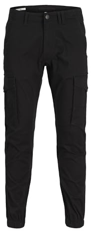 JACK & JONES Jjipaul Jjflake, Pantaloni da Uomo, Nero, 34W / 32L