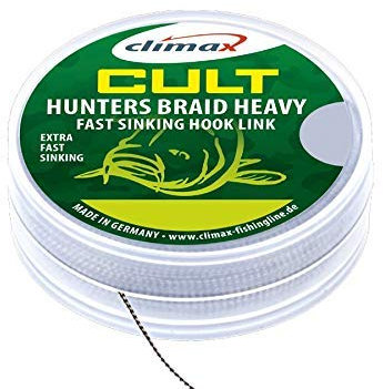 Climax Cult CARP Heavy Hunters Braid 20m 20/30 lb Weed Hooklink Vorfachmaterial Braid Größe 30lb / 13,6Kg