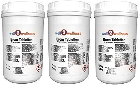 well2wellness® Brom Tabletten 20g, 3,0 kg (3 x 1kg)