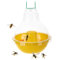 COM-FOUR® Piège à insectes XXL en plastique - Piège vivant protecteur de la nature à suspendre - Attrape-insectes avec couvercle amovible - Lutte anti-insectes sans cruauté - Insectifuge