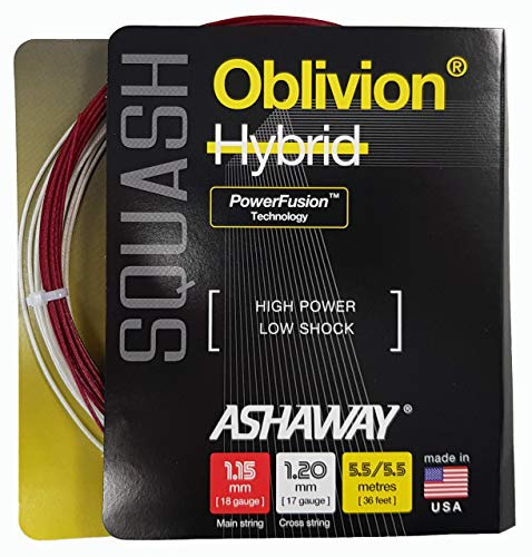ASHAWAY Oblivion 1.15-1.20mm Squash Hybrid Set
