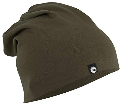 STARK SOUL Slouch Beanie Mütze für Damen & Herren (Unisex), leichte Jersey Mütze, Einheitsgröße (Khaki)
