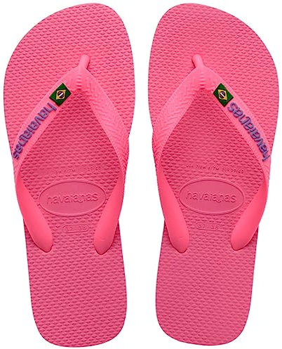 Havaianas - Brasil Logo, Infradito Iconiche, Comode E Resistenti, Strisce con la Bandiera Del Brasile E Suola Antiscivolo Con Strisce Colorate, Unisex Adulti