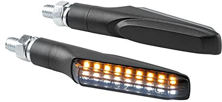 Lampa 91624 Victory Front, frecce Moto LED omologate, indicatori di direzione a LED e Luce di Posizione Anteriori - 12V LED