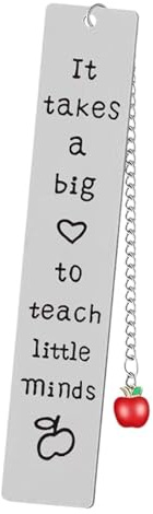 Bokmärken för lärare, Creative Teacher Bookmark Bokmärken i rostfritt stål, Lärare Uppskattning Tack Gåvor från studenter Examengåva för kvinnor, män, lärare Aznever