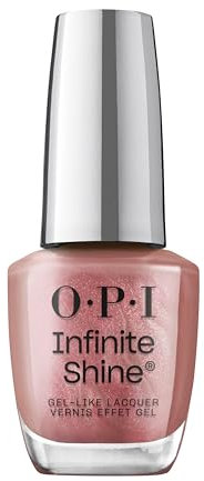OPI Infinite Shine Nail Polish - Chicago Champaign Toast - Gel Like & Long Lasting Pink Nail Polish - with Pre-Cured Gel Technology & OPI Pro-Wide Brush (15ml)