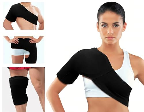 Apanphy Compresse Gel pour Genou/Épaule/Hanche | Thérapie Thermique Universelle à Froid pour Inconfort d'Arthrose et Gonflement Postopératoire | Bandage Réfrigérant avec Fermeture Velcro | Coussinets