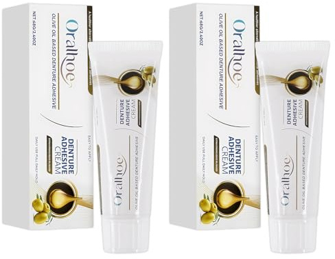 2 Pièce Adhésif Thermoplastique pour Prothèses Dentaires 68g Colle Dentaire Extra Forte Adhésif Prothèse Dentaires, Colle Dentier pour Prothèses Dentaire Partielles ou Complètes