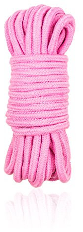 Hanyi 10 Meter (32 Fuß) Baumwollseil SM-Spiele Bondage Seil Rope für Binden von Gepäck, Schlafzimmerfantasien, Nähen, Verpackungswerkzeuge, 8 mm Durchmesser (Rosa)