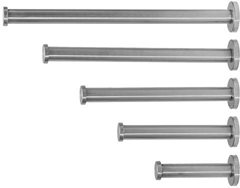 Edelstahlmarkenshop Edelstahl Kleiderlüfter – Garderobenhaken in 5 Größen von 10 bis 30 cm – robuster Wandhaken für Jacken, Handtücher & Kleidung (25cm)