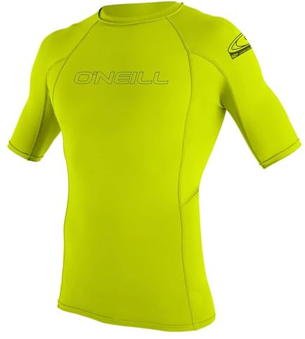 O'Neill Youth Basic Skins S/S Rash Guard - Lime, 14