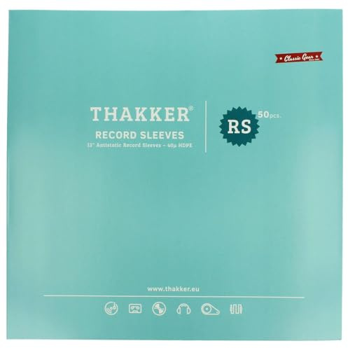 Thakker LP skiva ärmar LP-skiva innerhölje, antistatisk 50 stycken