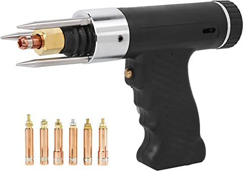 Pistola de Soldadura por Puntos de Descarga de Condensador, Pistola de Soldar, Soldador de Pernos, Pistola de Soldadura por Puntos, Antorcha de Soldadura por Puntos con 6 Pinzas