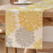 Tischläufer Gelb Dahlie Frühlings Tischdekoration Modernes Waschbares Blume Tischdekoration Saisonale Küchentischdecke Innen Urlaubs und Partydekoration 40 x 140 cm