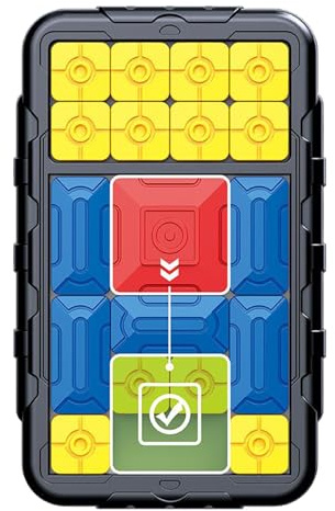 Slide Puzzles for Adults - Educational Fidget Toys Adults | Multifunctional Brain Teasers with 500+ Challenges, Interactive Sliding Block Game for Road Trips Outdoor Picnic Family Party