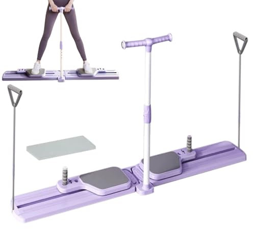 Ski Trainer - Klappbarer Heimtrainer Für Skisport - Ganzkörper Straffungstrainer Für Indoor Cardio Pilates Yoga Fitness