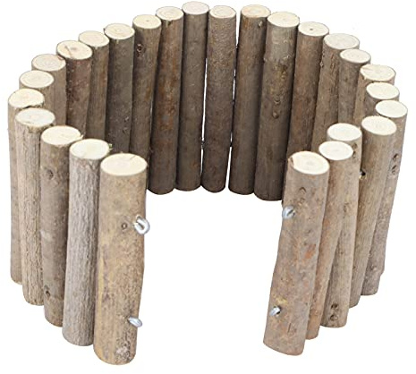 RASTKY Giocattolo Scala a Ponte in Legno Naturale Sicuro per Animali Domestici per Criceti, Roditori, Aiuta a Mantenere i Denti Sani, Promuove L'esercizio Fisico, 1 X Recinzione (30 cm Versione Base)