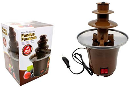 Original Fuente de Chocolate de 3 Pisos. Foundue. Material de Cocina. Regalos Originales para Fiestas Infantiles. Cumpleños, Bodas, Bautizos y Comuniones. DC