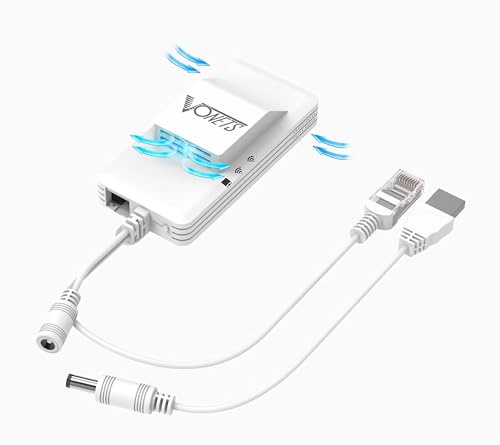 VONETS VAP11S-D232 Industrieller 2.4G/5GHz WiFi zu Ethernet Adapter Gigabit Wireless Bridge 100/1000Mbps LAN Port 2 serielle Ports 4 eingebaute leistungsfähige Antennen Ethernet WiFi Adapter