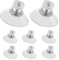 8 Pièces 32mm Ventouses Transparentes avec Filetage, Ventouse a Visser, Extra Fortes PVC Plastique Suspension Rideau Isolant Ventouse pour Camping Car, Fenêtre, Salle de Bain, Van,ventouse