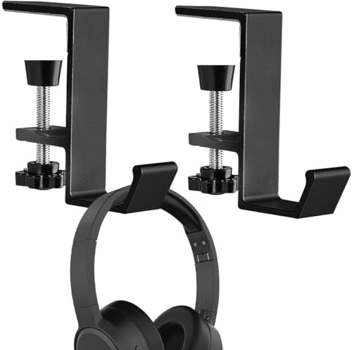 2 Piezas Soporte Para Auriculares, Soporte Para Auriculares De Escritorio, Soporte De Mesa Multifuncional, Gancho Para Bolsa De Mesa, Adecuado Para Colgar Mochilas, Auriculares, Bolsos