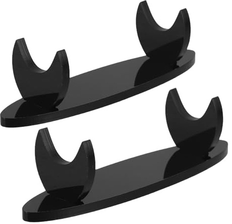 Milisten 2 Piezas Soporte para Instrumentos de Mesa Unidades Soporte de Exhibición de Acrílico para Flauta para Instrumentos Musicales para Sala de Estar y Práctica