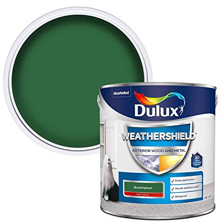 Dulux Weather Shield Exterior High Gloss Paint, 2.5 L, Buckingham