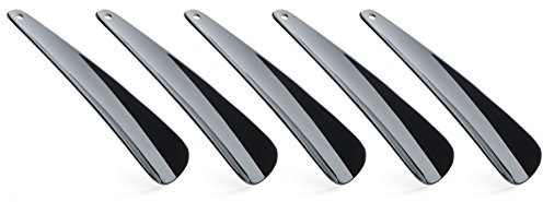 (Pack of 5) 7 1/4 Shoe Horns - MADE IN THE USA - Contour Design - Lightweight but Durable