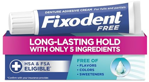 Fixodent Complete Free Denture Adhesive Cream 2.4 Oz