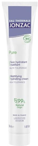 Eau Thermale Jonzac - Soin hydratant matifiant - Pure - Peaux mixtes à grasses, même sensibles - Certifié Bio Cosmos Organic - Tube de 50 ml