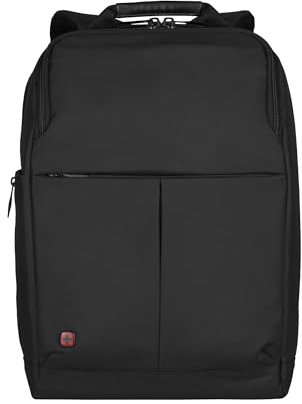 Wenger 601070 RELOAD 16 Laptop Backpack, Padded laptop compartment with iPad/Tablet/eReader Pocket in Black (16 Litres)
