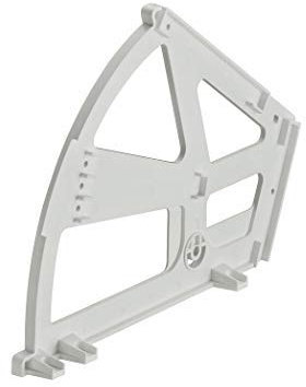 Gedotec Ferrure inclinable armoires à chaussures Étagère chaussures 2 compartiments | Raccord tournant plastique blanc Charnière de meuble - mécanisme de fermeture tiroirs portes - 1 pièce