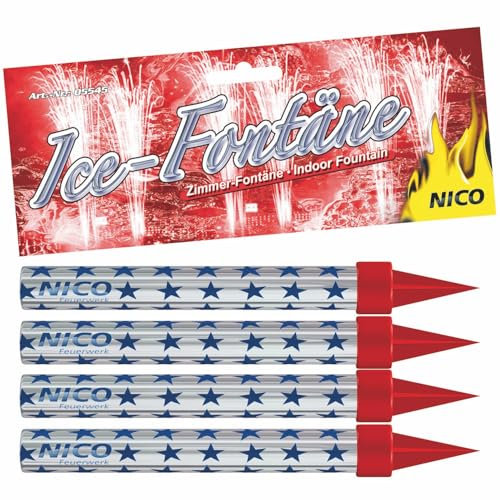 Nico 4er SET TORTENFONTÄNEN Ice-Fontäne ca. 50 sec. KUCHEN DEKO Hochzeit ZIMMER - FONTÄNE
