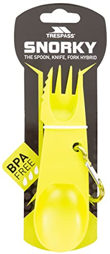 Trespass Snorky - Set di posate 3 in 1, verde
