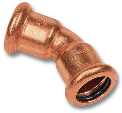 sanha 6041 Press coudé 45 ° Deux Embouts 15 mm, 10 pièces