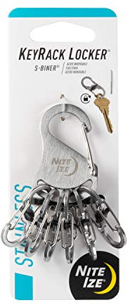 Nite Ize Schlüsselring KeyRack Locker, Silber, NI-KLK-11-R3