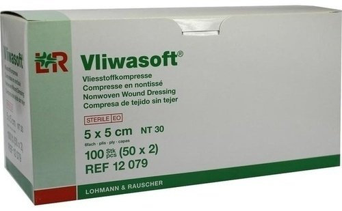 VLIWASOFT Vlieskompressen 5x5 cm steril 6l. 50X2 St