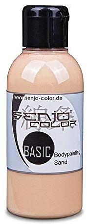 Bodypainting färger Senjo Color Basic 75 ml sand – beige I ansikts- och kroppsfärg I barnsmink, karneval, karneval I pensel och airbrush färg