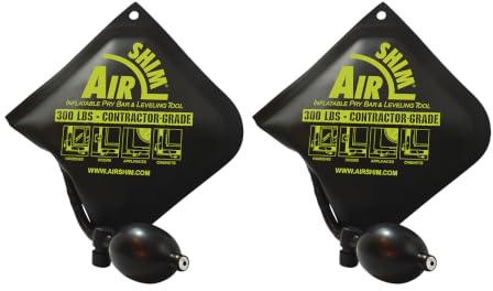 AIRSHIM Calculated Industries 1192 Air Shim Inflatable Pry Bar and Leveling Tool; 300 LB Rating; Contractor-Grade Alignment Pump Wedge,Green